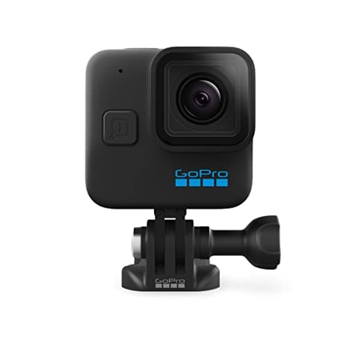 GoPro HERO11 Black Mini - Compact Waterproof Action Camera with 5.3K60 Ultra HD Video, 24.7MP Frame Grabs, 1/1.9'' Image Sensor, Live Streaming, Stabilization (CHDHF-111-RW)