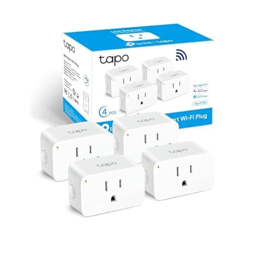 TP-Link Tapo Smart Plug Mini 15A, Smart Home Wi-Fi Plug, Super Easy Setup, Compatible with Alexa & Google Home, No Hub Required, UL Certified, 2.4G WiFi Only, White, Tapo P105(2-Pack)