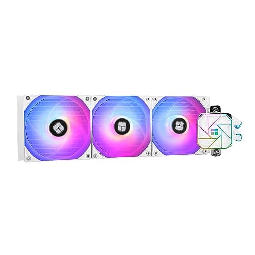 Thermalright Aqua Elite 360 White V3 Liquid CPU Cooler, AIO Pump Head Speed up to 2800RPM, TL-C12W-S V2×3 PWM Fans,for AMD/AM4/AM5, Intel LGA1150/1151/1200/1851/1700, Computer CPU Aio Cooler