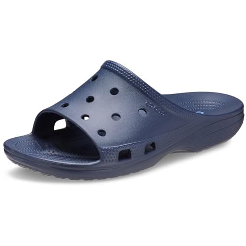 Crocs Men's Classic Saturday Slides, Sandals for Men, Navy, 11