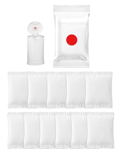 KeeTidy Diaper Pail Deodorizer Compatible with Munchkin Arm and Hammer Diaper Pail, Rose Scented Activated Carbon Refills for Munchkin Nursery Fresheners, 12 Pack