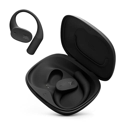JBL Sense Lite - True Wireless Open-Ear Headphones, JBL OpenSound Technology, IP54 Water and dust Resistant, 4 mics for Crisp, Clear Calls, Up to 32 Hours of Battery Life, Plus Speed Charge - Black
