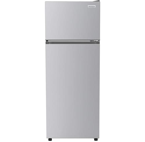 Frigidaire 7.5 cu ft Top Mount Garage Ready Fridge, 21.42"D x 21.34"W x 56.34"H, Quicksilver