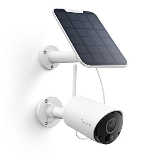 Reolink 2K 5MP Solar Outdoor Security Camera WiFi, Wireless for Home Security, Battery Powered, Night Vision, Smart Detection, Local Storage, 2 Way Talk, No Monthly Fee, Argus Eco with Solar Panel