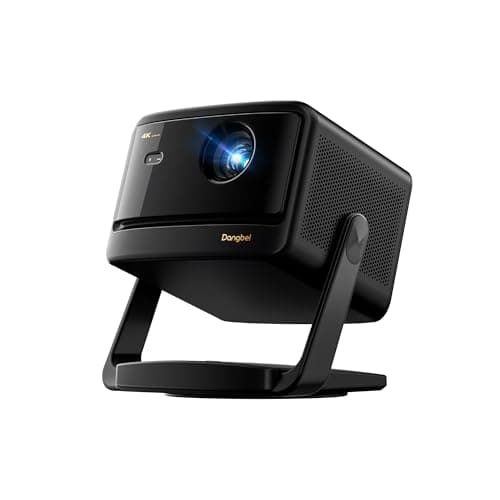 Dangbei DBOX02 Pro 4K Projector with Google TV & Netflix, 2000 ISO Lumens, HDR10+, Dolby Audio, 3D Ready, Auto Keystone/Focus, 300" Screen, WiFi & Bluetooth Home Theater Projector for Bedroom
