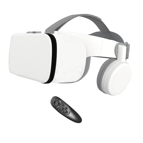 VR Headset – 3D Virtual Reality Goggles with Bluetooth Headset, Virtual Reality Headset, VR Headset for Children, Compatible with iOS/Android for Films and Games