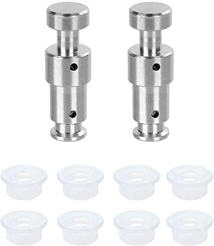 2 Pack Instant Pot Float Valve - Replacement Parts with 8 Sealer Gasket - Replacement Float Valve wiht Silicone Caps for Instant Pot Duo 3, 5, 6 QT, Duo Plus 3, 6 QT, Ultra 3, 6, 8 QT, Lux 3 QT