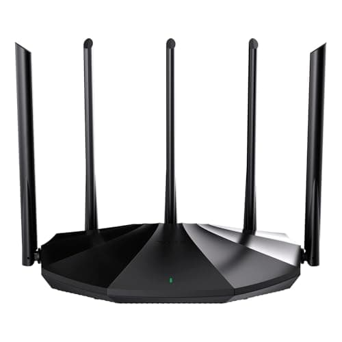 Tenda WiFi 6 Router for Home, AX1500 Dual Band Gigabit Router for Wireless Internet, Long Range Coverage with 5 * 6dBi High-Gain Antennas, 4 Gigabit Ports, Support WPA3, IPv6, Parental Control(RX2Pro)