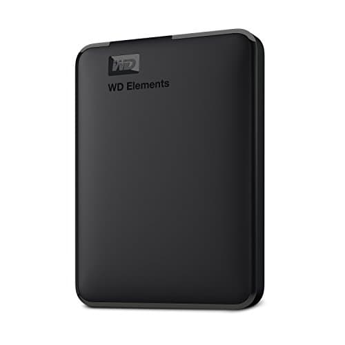 Western Digital 5TB Elements Portable External Hard Drive, USB 3.0 - Western DigitalBU6Y0050BBK-WESN,Black