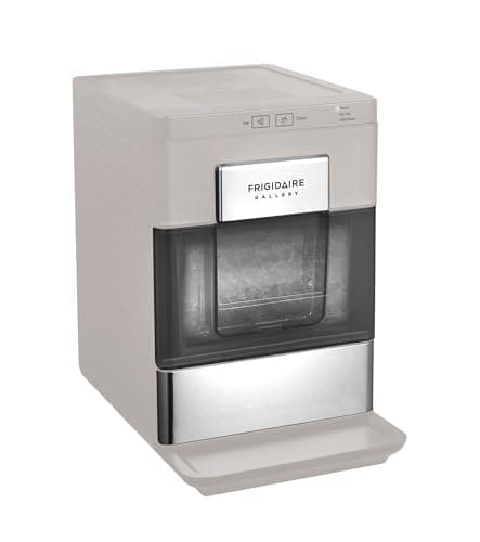 FRIGIDAIRE Gallery Countertop Crunchy Chewable Nugget Ice Maker, 33lbs per Day, Auto Self Cleaning, Grey