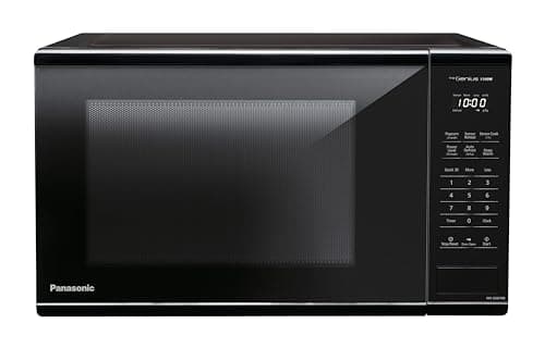 Panasonic NNSG676BC Mid Size Genius 1100 W Microwave Oven, 7 Auto Cook Menus, Child Lock, 1.3 cu.ft, Black
