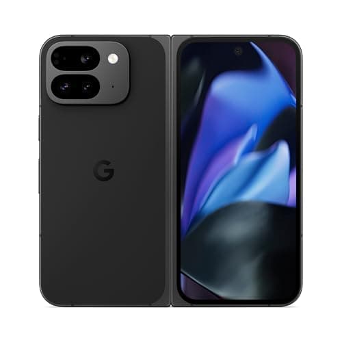 Google Pixel 9 Pro Fold - Unlocked Android Smartphone with Gemini - Advanced Triple Rear Camera System - Foldable Display - Obsidian - 512 GB (Renewed)