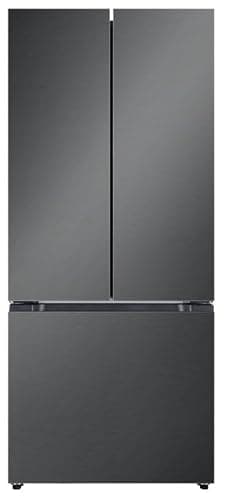 Hamilton Beach HBF1662 French Door Full Size Counter Depth Refrigerator with Freezer Drawer, 16.6 cu ft, Gunmetal