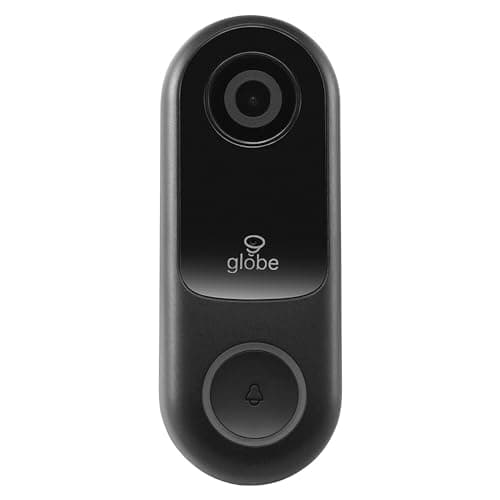Wi-Fi Smart Video Doorbell, Hardwired, No Hub Required, IP54 Rated, 1080p, Motion Detection, 2-Way Voice, Night Vision, Black (50137)
