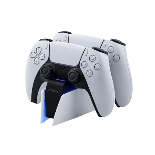Mcbazel Dual Controller Charging Station for PS5, Fast Charging Dock with LED Indicator, USB Type-C Charging Station for PlayStation 5 Controllers