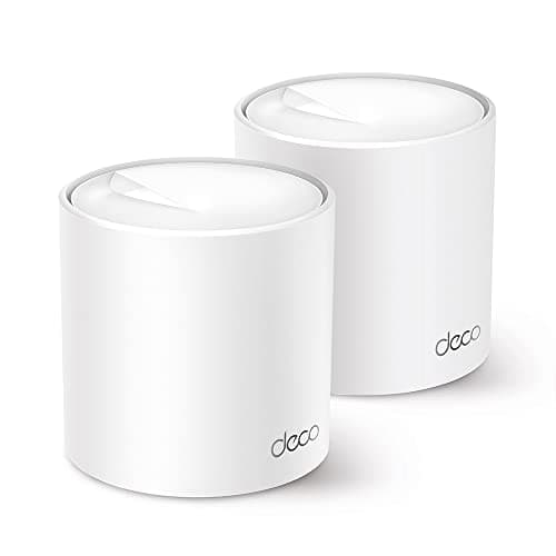 TP-Link Deco AX3000 WiFi 6 Mesh System (Deco X50) – Whole‑Home Coverage up to 4,500 sq ft, AI‑Driven Seamless Roaming, Gigabit Ethernet, HomeShield Security 2-Pack