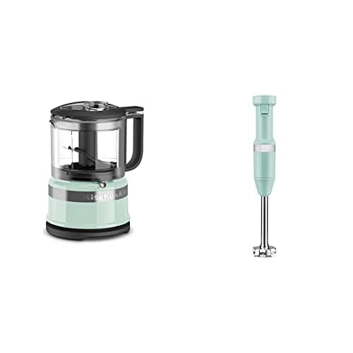 KitchenAid KFC3516IC 3.5 Cup Mini Food Processor + KitchenAid KHBV53IC Variable Speed Corded Hand Blender