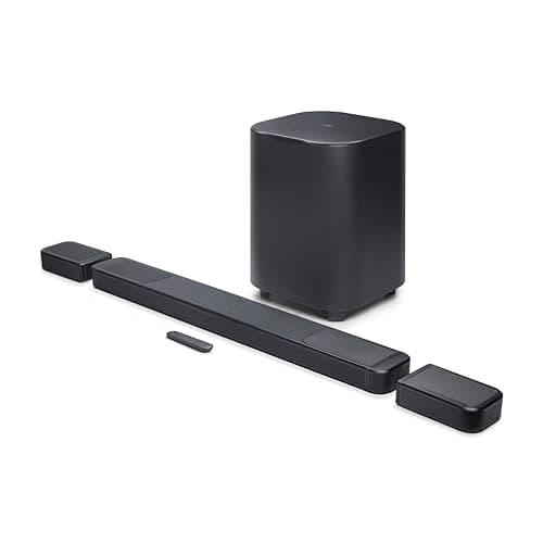 JBL Bar 1300XMK2-11.1.4 Channel Soundbar System with Detachable Surround Speakers and Dolby Atmos & DTS:X, 1570W Max Output Power and a 12 inch Wireless Subwoofer (Black)