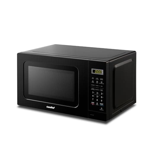 COMFEE' CM-M201K(BK) Countertop Microwave Oven with Express Cook, 6 Preset Menus and Kitchen Timer, 20L, 700W, Black