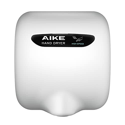 AIKE Surface Mounted High Speed Commercial Hand Dryer CUL Approved 120V 1500W White Model AK2800B