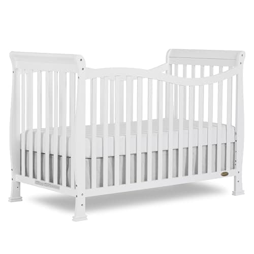 Dream On Me Violet 7 in 1 Convertible Life Style Crib, White