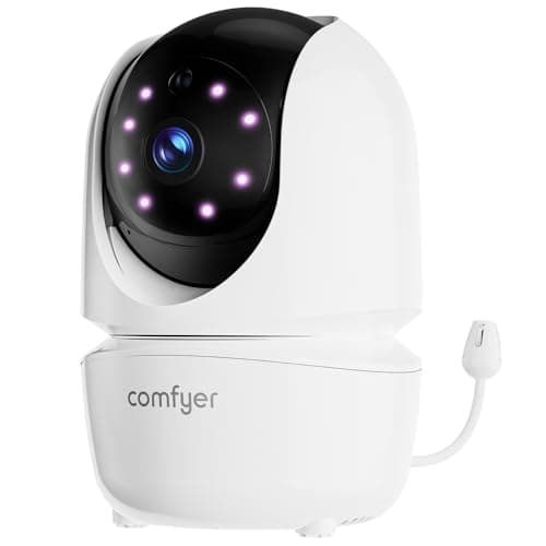 Comfyer BM01 Add-on Camera Baby Monitor, Video Baby Monitor, 1080p FHD Resolution, Remote Pan Tilt Zoom, Two-Way Talk, Night Vision, Peace of Mind