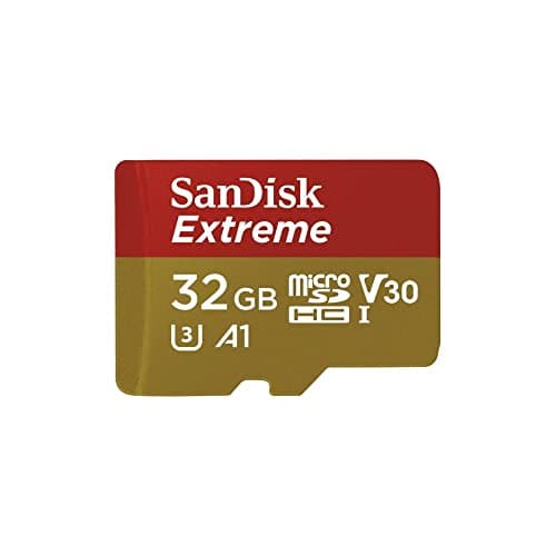 32GB SanDisk Extreme MicroSD Memory Card Bundle with SanDisk Adapter and MicroSD Reader for GoPro Cameras, Drones, and Smartphones