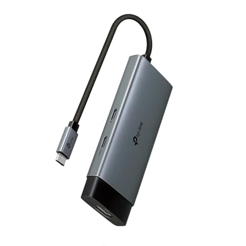 TP-Link USB Type-C 5-in-1 Hub (UH5020C) – 4K HDMI 60Hz, 100W PD Charging, 5Gbps USB-C & 2 USB-A Ports, Plug & Play, Aluminum Alloy, Braided Cable, Compatible with Windows, macOS, iPadOS, ChromeOS