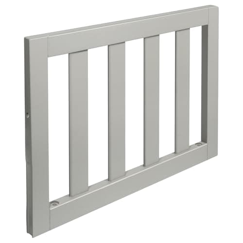 Salcod Toddler Safe Guardrail Compatible with Storkcraft and Graco Crib Conversion - CPSC Certified, Crib Rail for Prevent Toddler from Rolling Off The Bed, Gray