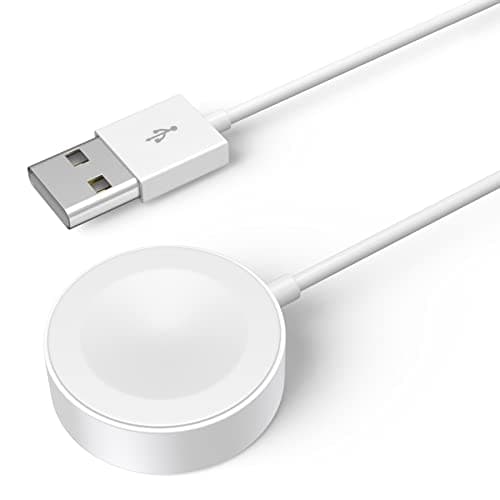 Watch Charger Cable Magnetic Compatible with Apple Watch Ultra Series SE 11 10 9 8 7 6 5 4 3 2 1-Charging Cable 3.3 FT/1M - White