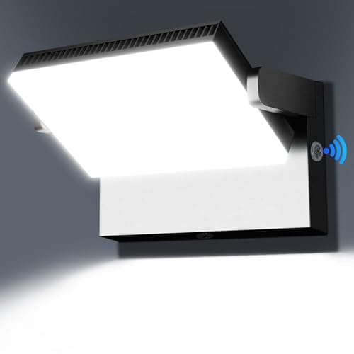 Juyace 120W LED Wall Pack Light Dusk to Dawn Outdoor Lighting Exterior Fixtures 360 °Rotation 5000K for Garage Yard Barn Area Backyard Building