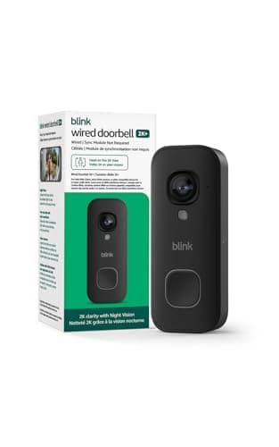 Introducing Blink Wired Doorbell 2K+ — Head-to-Toe 2K video doorbell, continuous hardwired power, pair with Alexa or Blink Chime (sold separately) required for in-home alerts