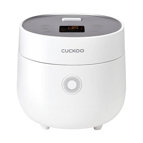 CUCKOO CR-0375FW | 3-Cup (Uncooked) Micom Rice Cooker | 10 Menu Options: Oatmeal, Brown Rice & More, Touch-Screen, Nonstick Inner Pot | White (CR-0375FW)