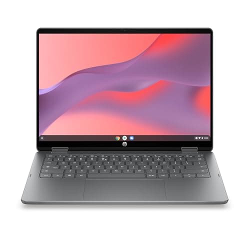 HP Chromebook x360 14 inch Convertible Laptop, 2K Touchscreen, Intel N150, 8 GB RAM, 128 GB UFS, Wi-Fi 6, Chrome OS, 360° Hinge, FHD Camera, Backlit Keyboard, 14b-ce0006ca