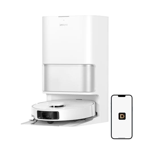 DREAME L40 Ultra Gen 2 Robot Vacuum and Mop with 25,000Pa Suction, Extendable Side Brush and Mop, All-in-One Self-Cleaning Dock, Voice & App Control, White