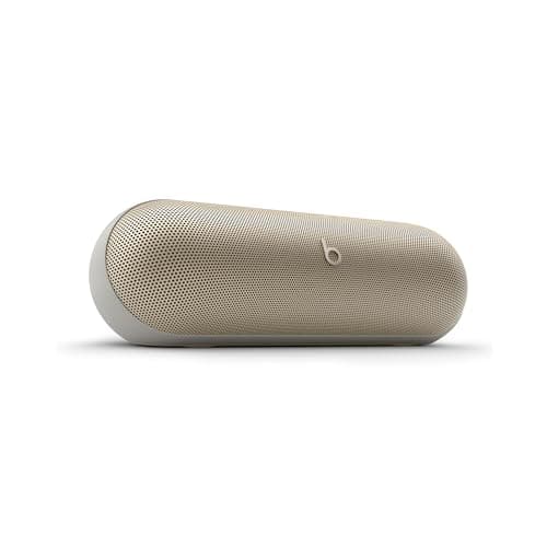 Beats Pill - Wireless Bluetooth Speaker and Portable Charger via USB-C - Up to 24 Hours Battery Life, IP67 Water Resistant, Apple & Android Compatible, Built-in Microphone – Champagne Gold