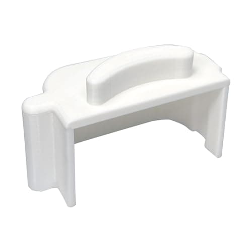 For Samsung Refrigerator Door Flipper Mullion Repair Part, compatible with Samsung RF28HDEDBSR model; Samsung French Door Mullion Flap Repair Part - White