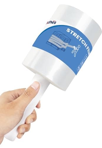 ADHES Mini Hand Stretch Wrap Film, 5 Inch x 1000 Feet 80 Gauge Industrial Strength Stretch Film, Shrink Wrap Roll for Packing, Pallet Wrap, Furniture Wrapping Moving & Protection