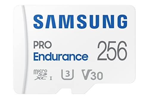 Samsung PRO Endurance 256GB MicroSDXC Memory Card with Adapter for Dash Cam, Body Cam, and Security Camera – Class 10, U3, V30 (‎MB-MJ256KA/AM) [Canada Version]