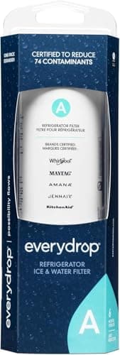 EveryDrop Premium Refrigerator Water Filter (EDRARXD1B - Filter A). The ONLY Water Filter Approved for*: Maytag, Whirlpool, KitchenAid, Amana Brand refrigerators.