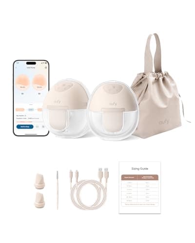 eufy Wearable Breast Pump E10, Hands-Free Electric Breast Pump with App Control, Personalized Smart Rhythm, Hospital Grade Suction for More Milk, Portable, Leak-Proof & Ultra-Quiet