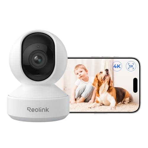 Reolink E1 Zoom 4K Indoor Security Camera, 3X Optical Zoom, Pan Tilt Dual-Band WiFi 6 Baby Pet Monitor, Auto Tracking, AI Person/Pet/Crying Detection, Night Vision, 2-Way Talk, No Subscription