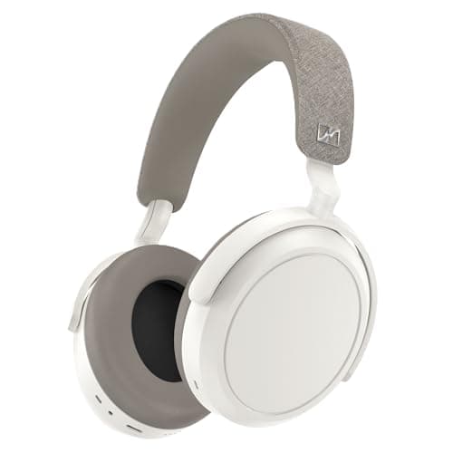 Sennheiser MOMENTUM 4 Wireless Headphones, ANC, 60 Hr Battery, White