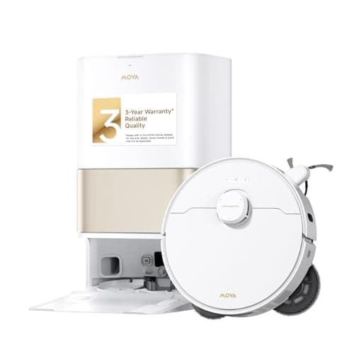 MOVA P10 Pro Ultra Gen 2 Robot Vacuum and Mop, 26000Pa Suction, 100°C Hot Water Auto Mop Washing, 1-Hour Hot Air Drying, Extenable Mop, All-in-One Dock, Triple Anti-Tangle System for Home