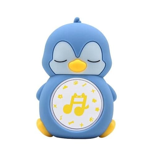 Penguin White Noise Machine for Babies, Blue Silicone, Sleep Sound Machine with Timer
