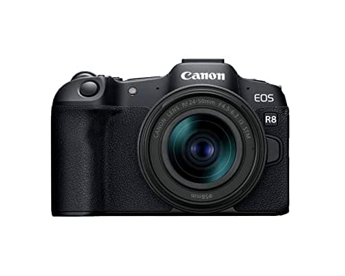 Canon EOS R8 Mirrorless Camera with RF24-50mm F4.5-6.3 is STM Lens Kit