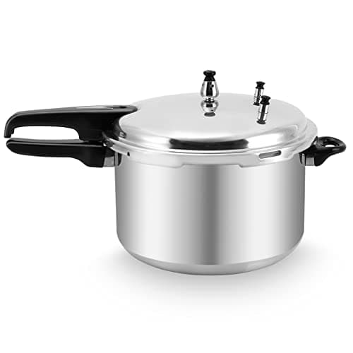 Fulgutonit Aluminum Pressure Cooker 11L,Pressure Canner w/Canning Rack & Easy Lock Lid for Canning, Steaming
