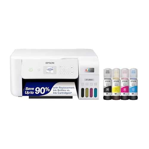 Epson EcoTank ET-2803 Wireless Color All-in-One Supertank Printer