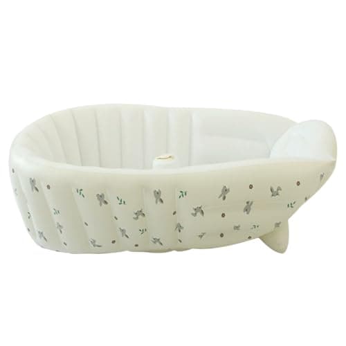 Baby Tubs - Inflatable Travel Bath Tubs for Babies - Adjustable Foldable Bathing Support Seat Bathroom Accessories for Beach Pool Outdoor Camping Travel