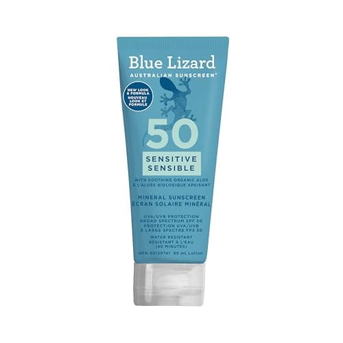 Blue Lizard Australian Sensitive Mineral Sunscreen Lotion, SPF 50, 89 mL